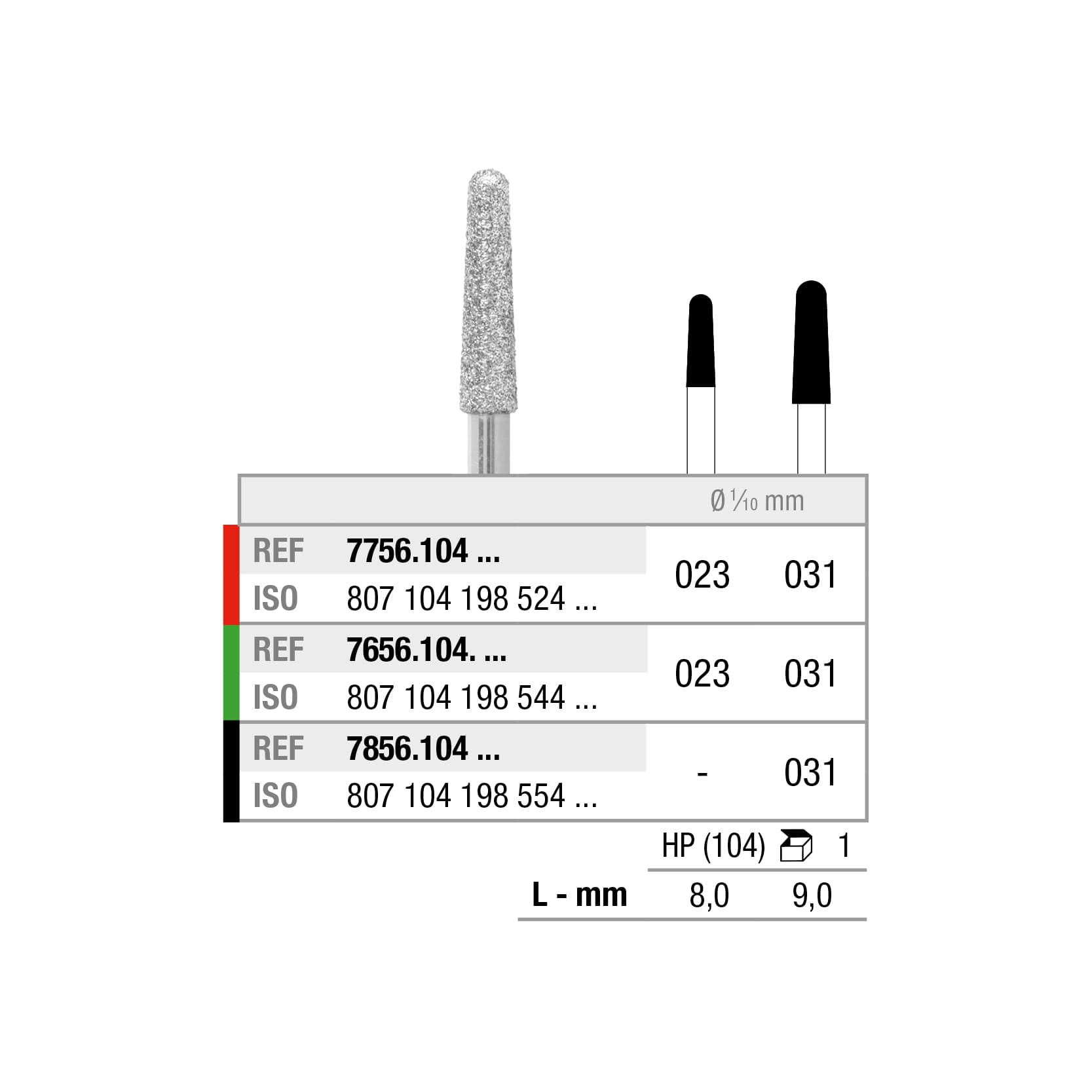 7856.104.023x001 Cône rond