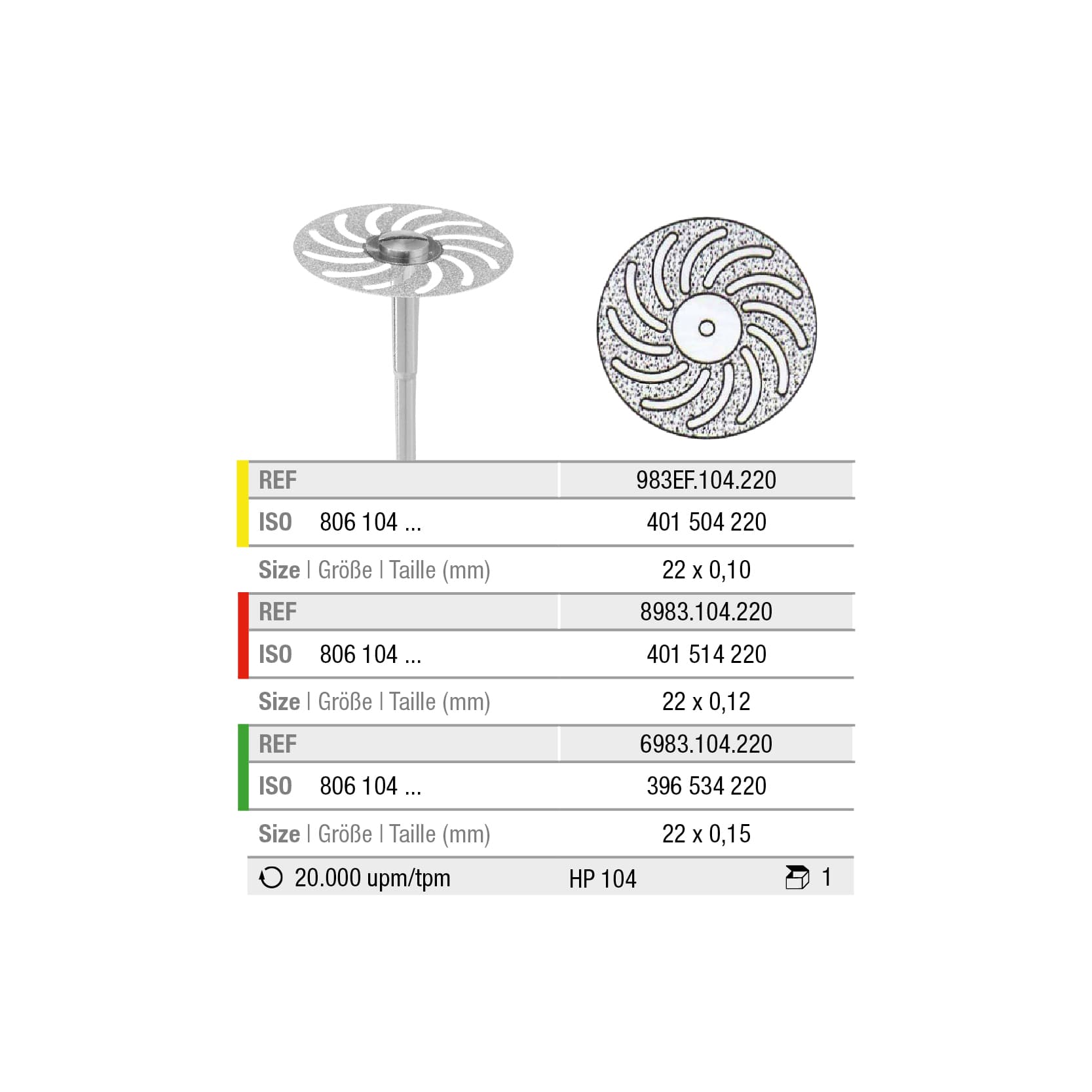 8983.104.220x001 Disque
