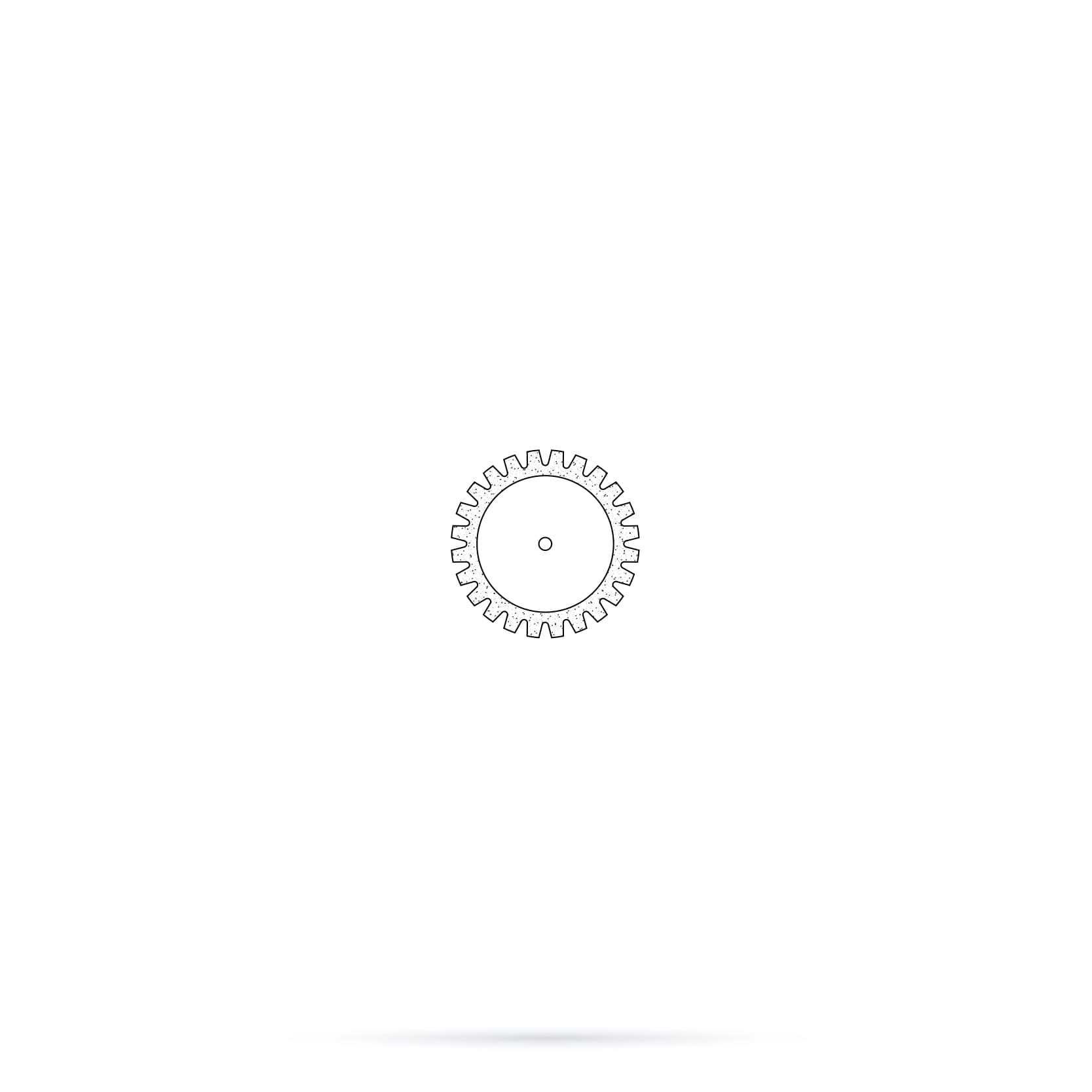 914EF.104.220x001 Disque, mince, avec denture en V