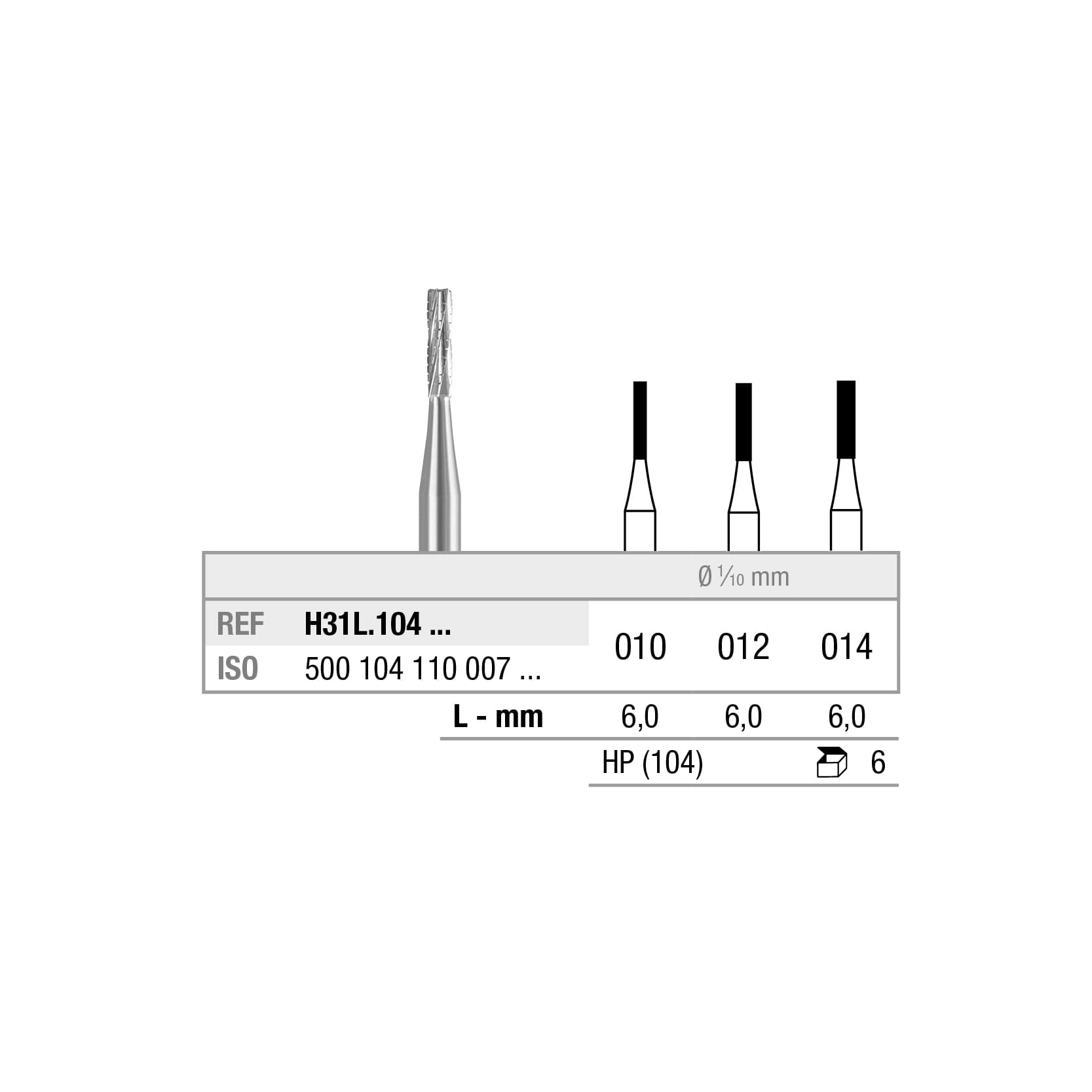H31L.104.012x006 Cylindre