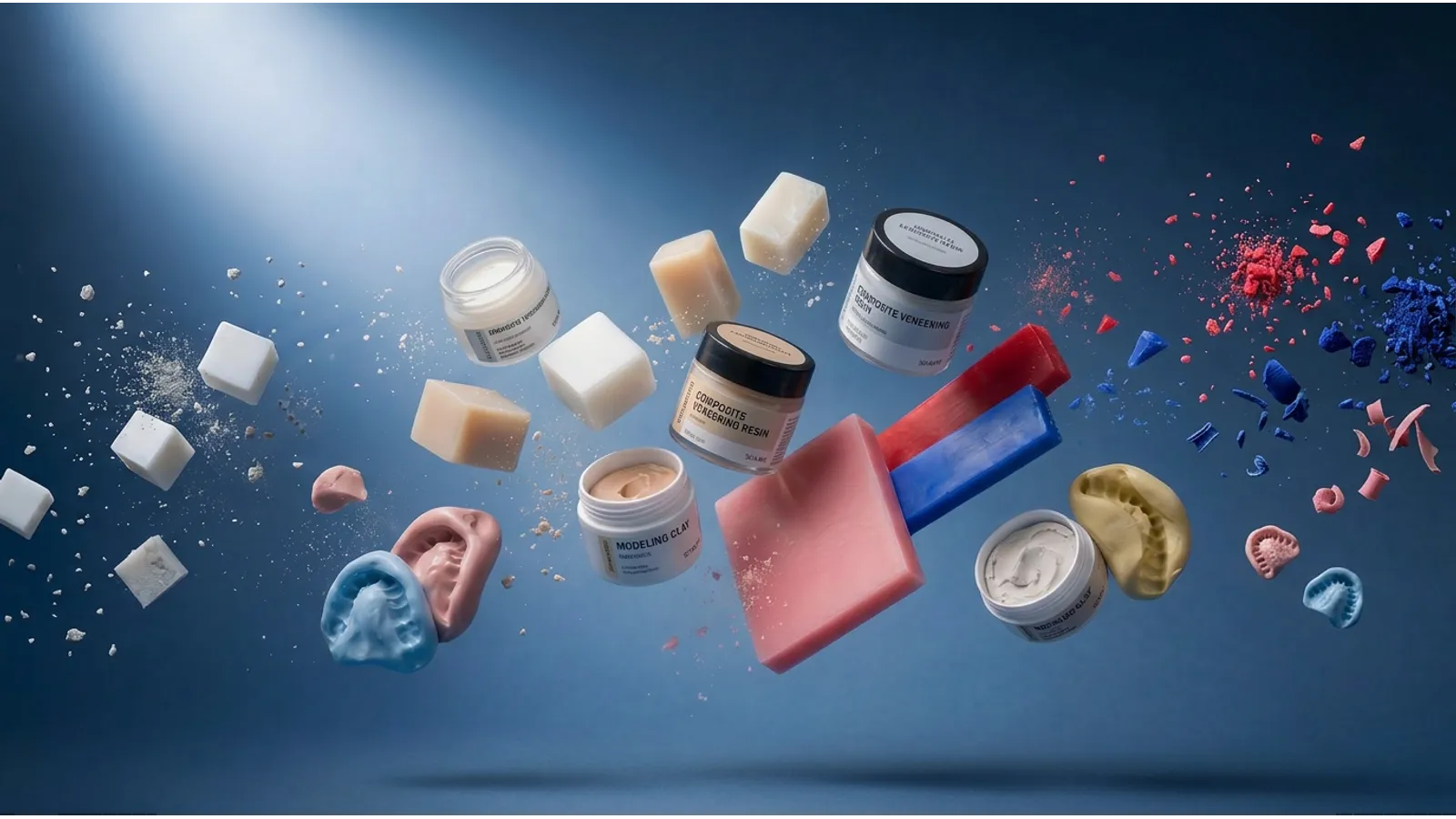 Veneering composites and model materials