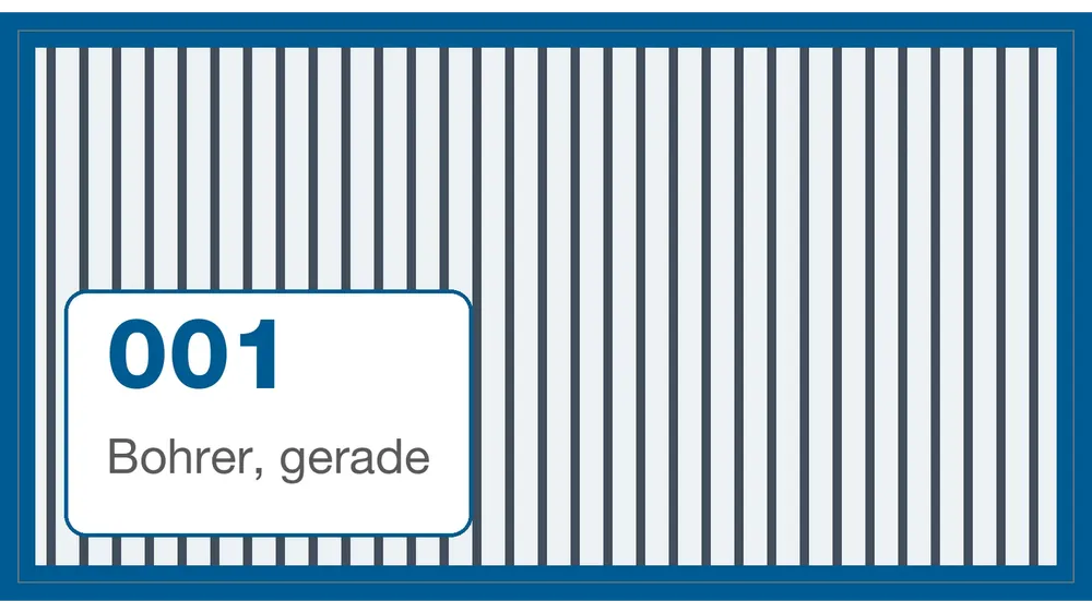 Bohrer, gerade