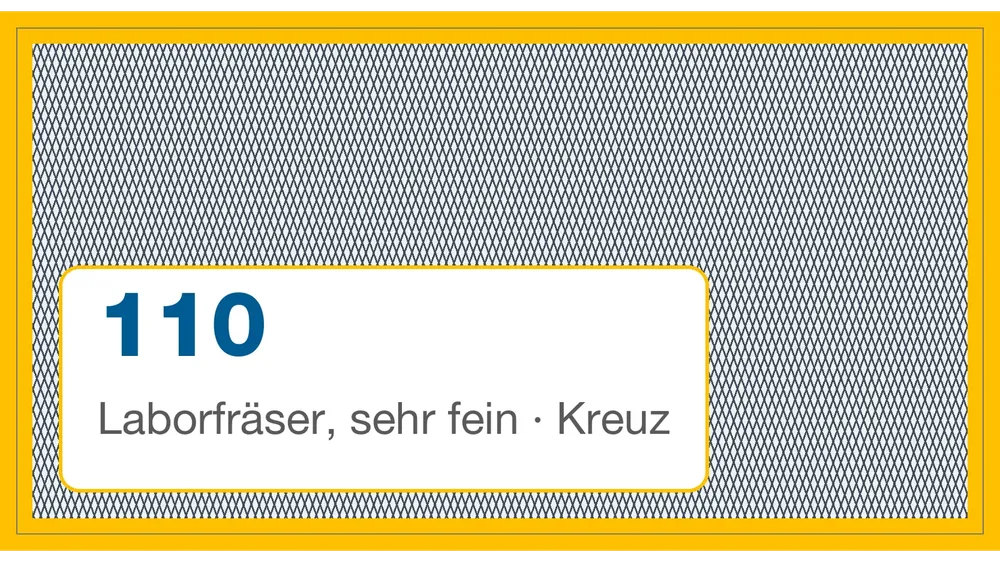 Laborfräser, sehr fein · Kreuz