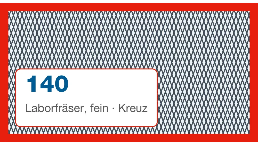 Laborfräser, fein · Kreuz