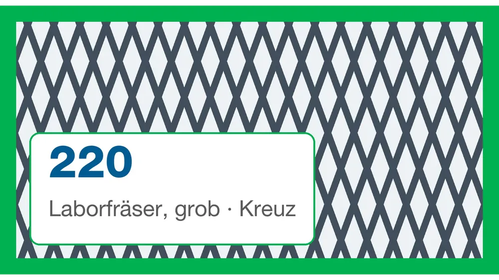 Laborfräser, grob · Kreuz