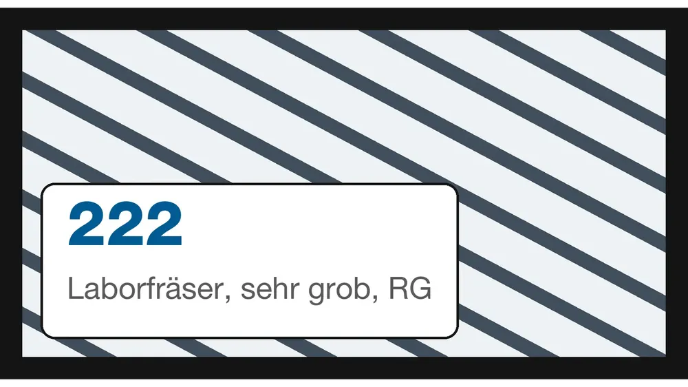 Laborfräser, sehr grob, RG