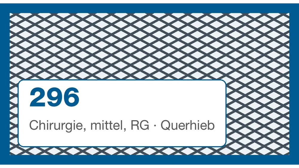 Chirurgie, mittel, RG · Querhieb