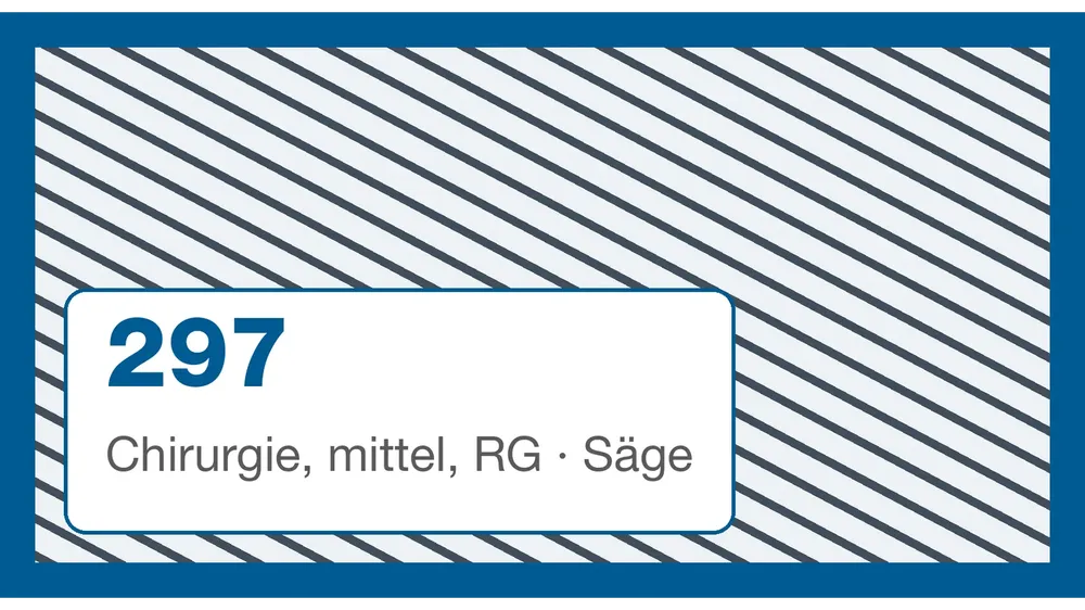 Chirurgie, mittel, RG · Säge