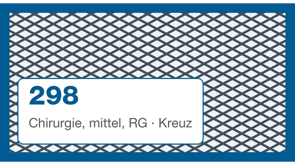 Chirurgie, mittel, RG · Kreuz